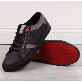 Låg eko läder sneakers Cross Jeans M II1R4004C svart 1