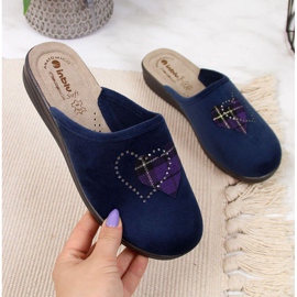 Hem tofflor Inblu W ARC1 marinblå 1