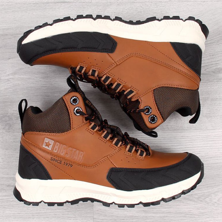 Vandringsskor oisolerade Big Star Jr II274453 kamel vit brun 1