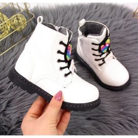 Varma tjejstövlar Jr EVE318B vit 1