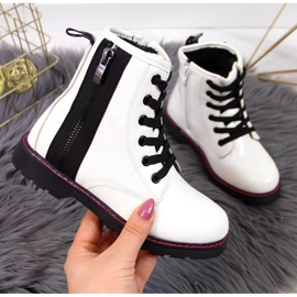 Isolerade lackerade stövlar Jr EVE327B vit 1