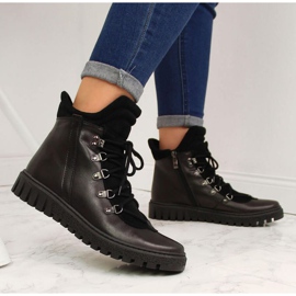 Läderstövlar isolerade Dolce Pietro W P49 svart 2