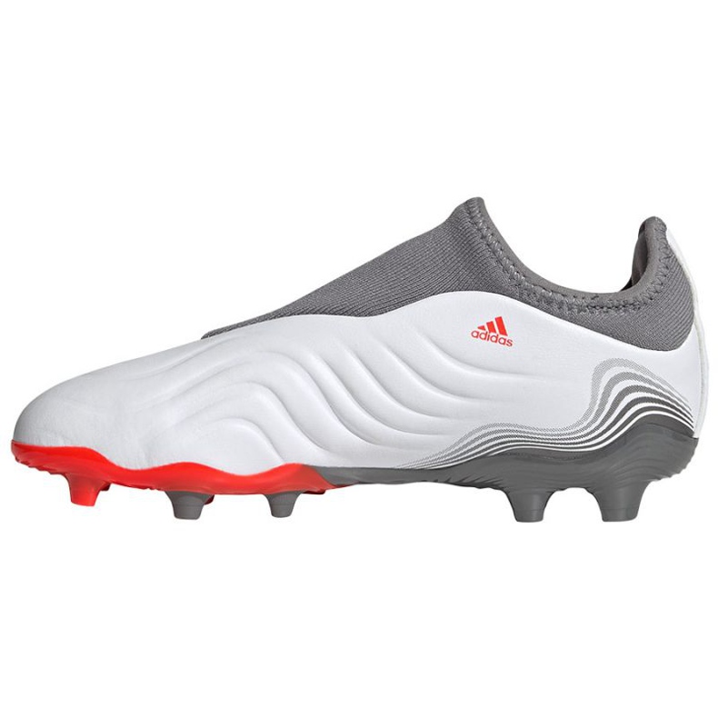 Adidas Copa Sense.3 Ll Fg Jr FY6155 fotbollsskor grå, vit vit 1