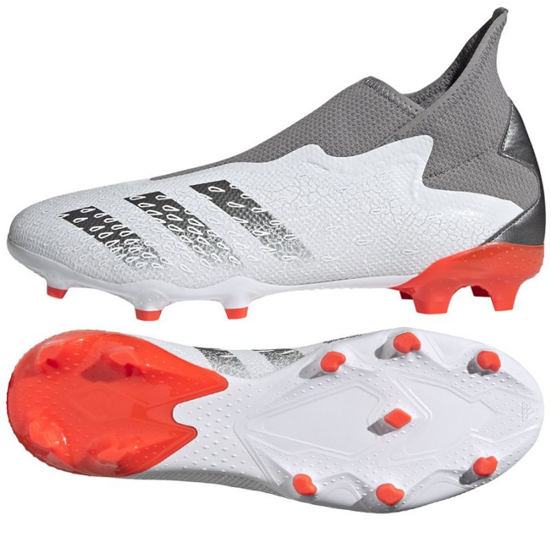 Adidas Predator Freak.3 Ll Fg M FY6293 fotbollsskor grå, vit vit 1