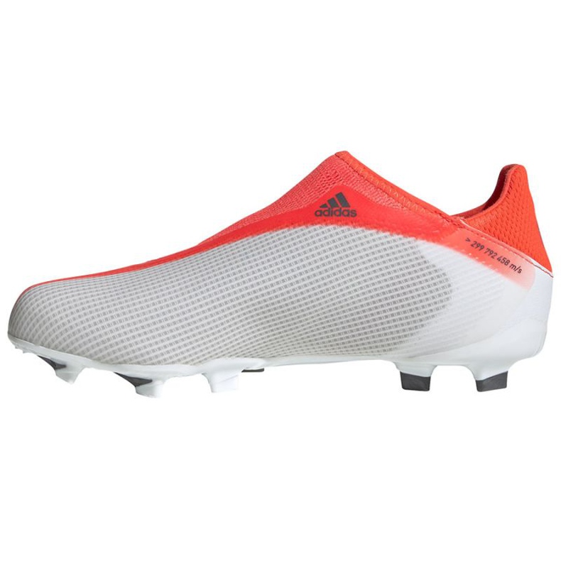 Adidas X Speedflow.3 Ll Fg Jr FY3256 fotbollsskor röd, vit och grå apelsiner och röda 1