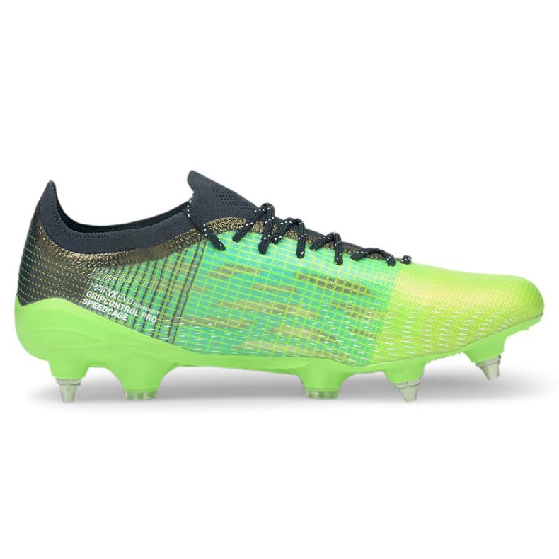 Fotbollsskor Puma Ultra 1.3 Mx Sg M 106513-03 guld, grön grön 1