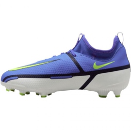 Nike Phantom GT2 Academy Df FG / MG Jr DC0813 570 fotbollsskor blå grå blå 1
