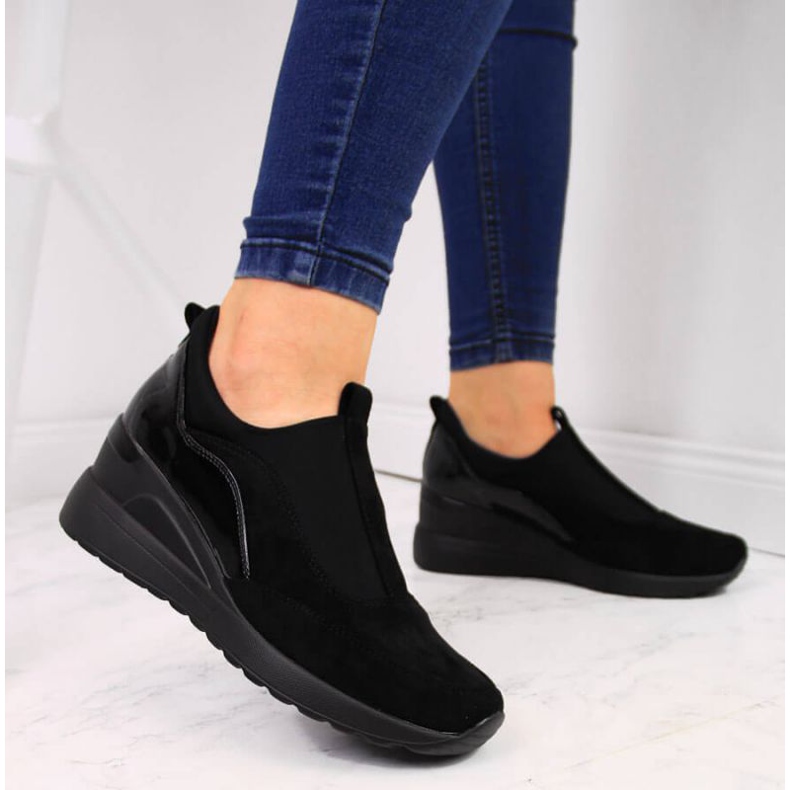 Wedge sneakers Vinceza W WM790A svarta 2