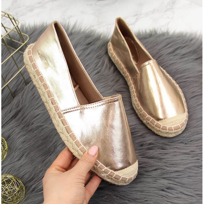 Big Star Espadrilles W HH274503 guld gyllene 1
