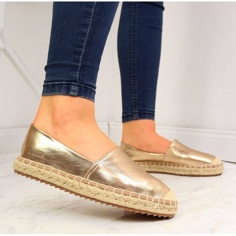Big Star Espadrilles W HH274503 guld gyllene 2