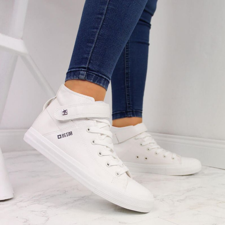 Kardborre sneakers Big Star W V274541SS20 vit 2