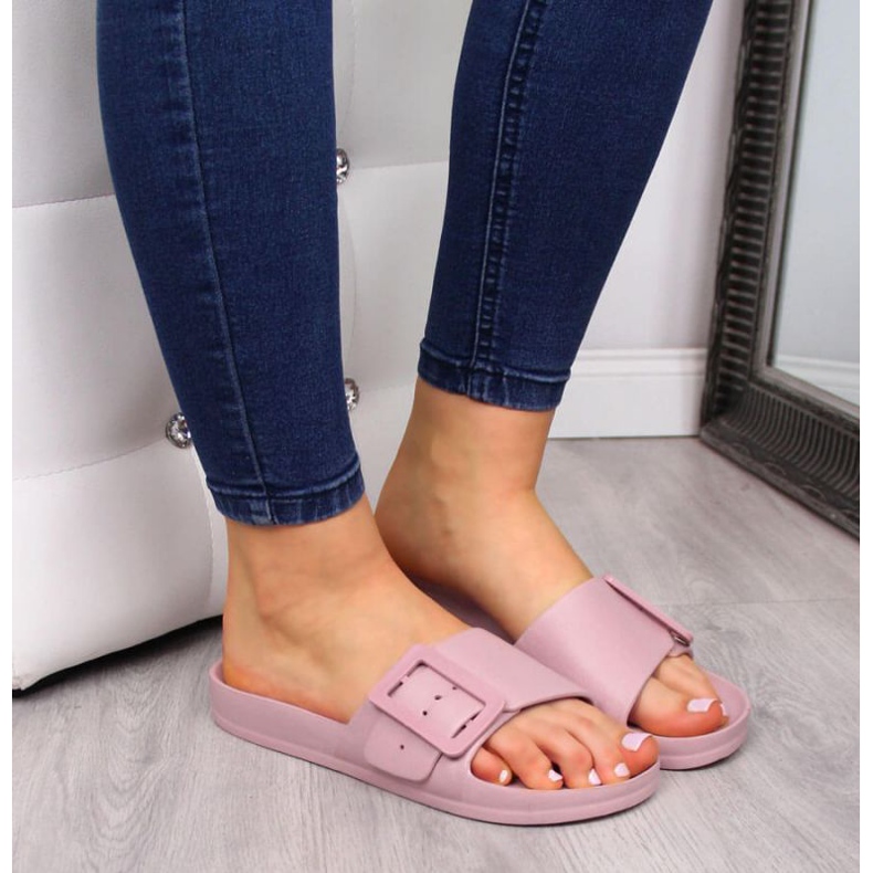 Strandtofflor Big Star W FF274A387 rosa 2