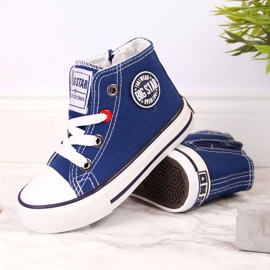 Sneakers med dragkedja Big Star Jr HH374085 marinblå 2