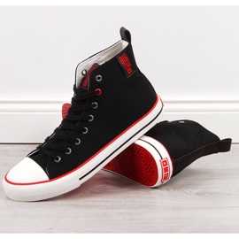 High-top sneakers Big Star M JJ174065 svarta röd 1