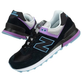 New Balance W WL574SAU skor svart purpur blå grå 1