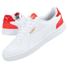 Puma Shuffle M 309668 06 vit röd 1