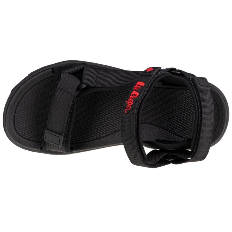 Svart Lee Cooper LCW-21-34-0211L sportssandaler för kvinnor 2