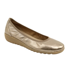 Caprice Ballerina Taupe Metallic 9-22161-28 beige mångfärgad gyllene 3