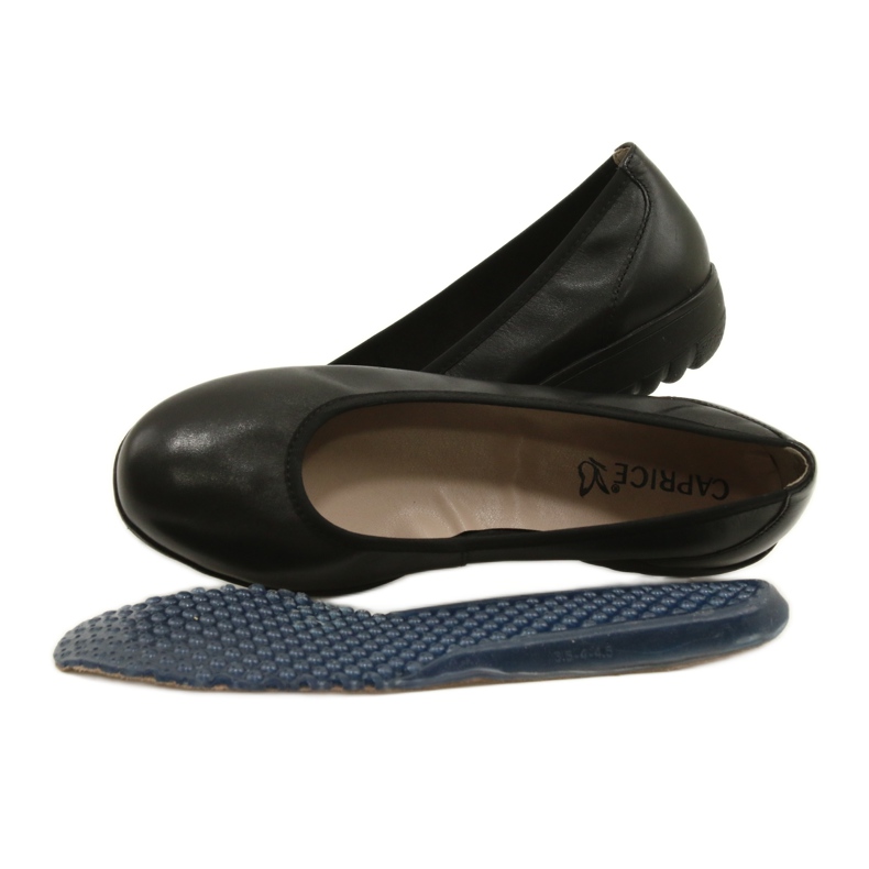 Caprice Black Nappa Ballerina 9-22161-28 svart 8
