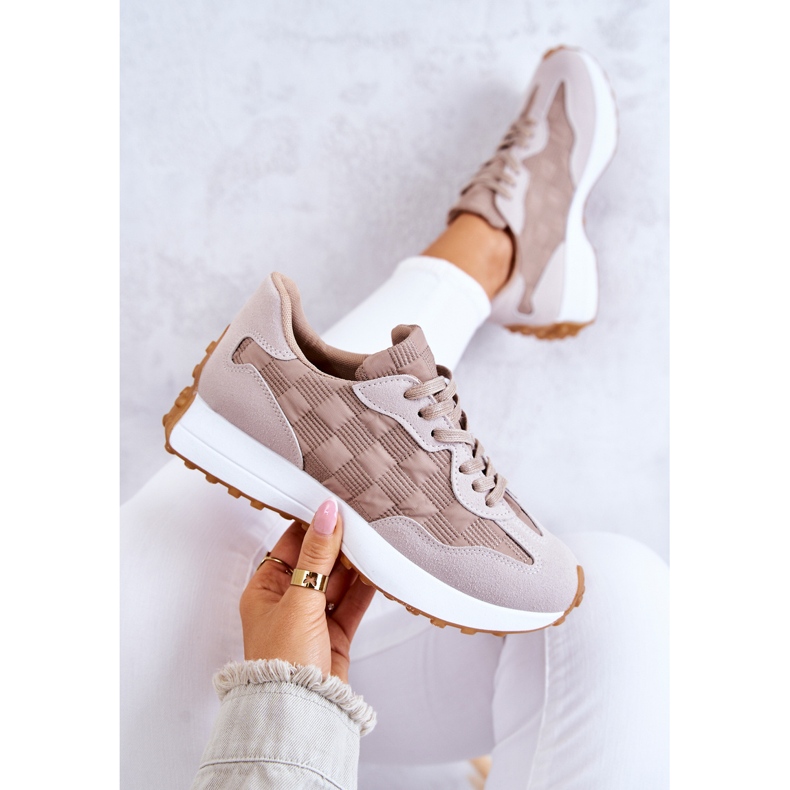 Klassiska Sportskor Beige Patrice knuten 1