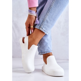 FS1 Fashionabla vita Meriko gummiträskor 2