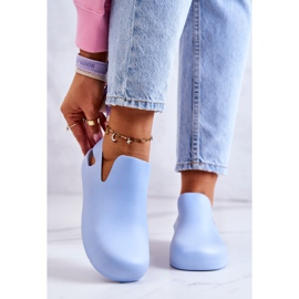 FS1 Fashionabla blå Meriko gummiträskor 2