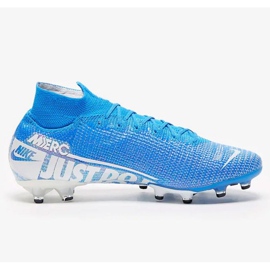 Nike Mercurial Superfly 7 Elite Ag Pro M AT7892 414 blåvita skor mångfärgad 1