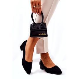 SEA Klassiska dampumps mocka svart Rheya 1