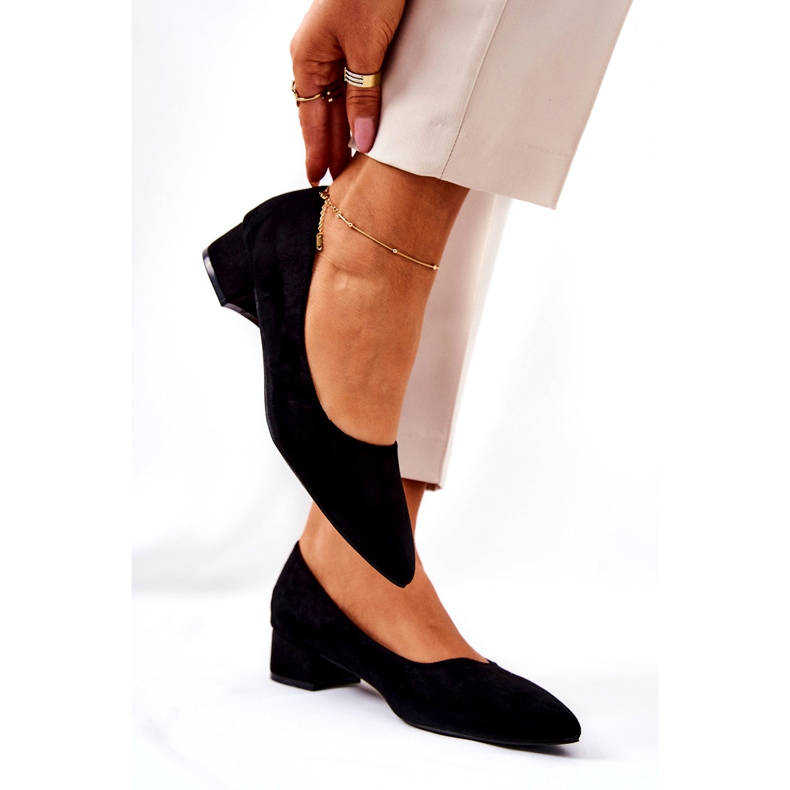 SEA Klassiska dampumps mocka svart Rheya 2