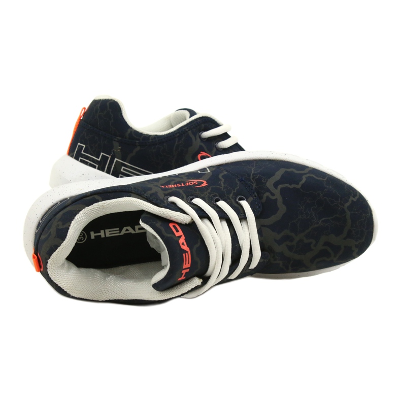 ADI sport softshell Head 222 marinblå vit orange grå 4