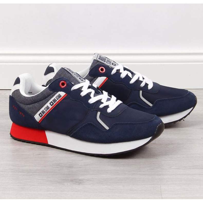 Sportskor Big Star M JJ174146 marinblå grå 1