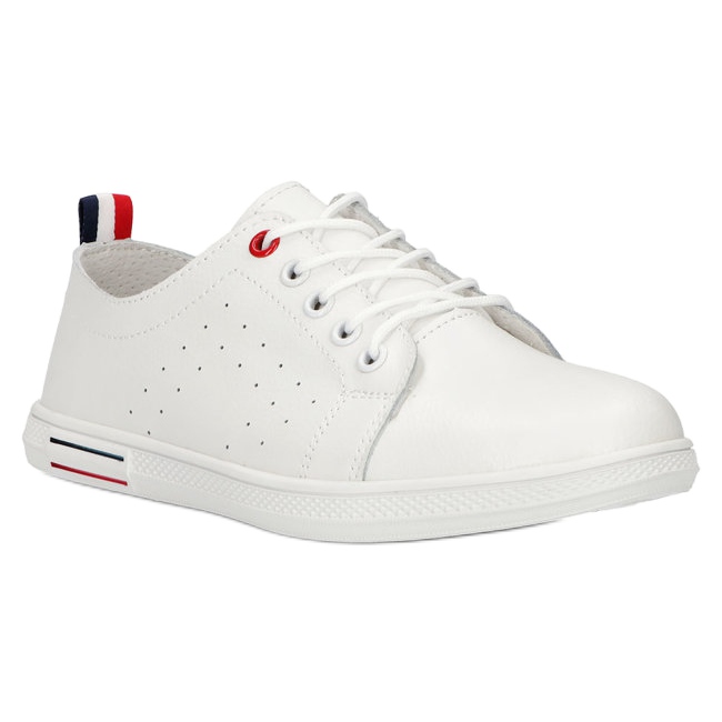 Damsneakers bundna Filippo DP3508 White vit 3