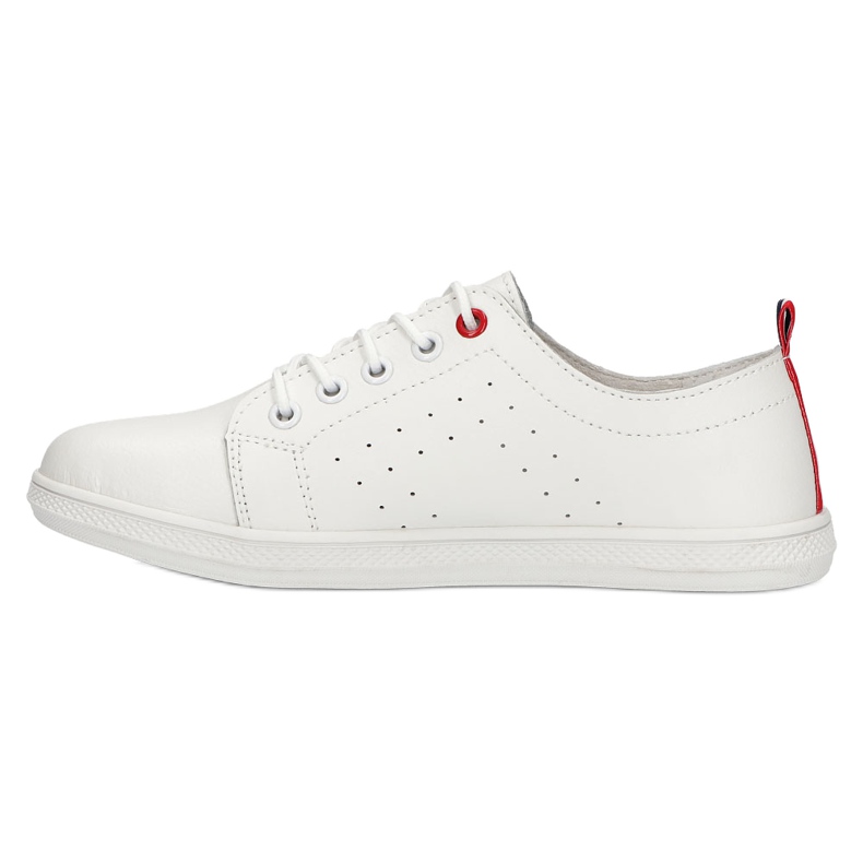 Damsneakers bundna Filippo DP3508 White vit 1