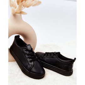 Läder Sneakers Big Star JJ374025 Svart 2