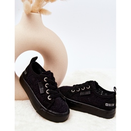 Svarta genombrutna Big Star JJ374133 Sneakers 1