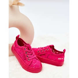 Sneakers Openwork Big Star JJ374131 Rosa 1