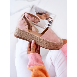 FB2 Espadrillesandaler med rosa Lillian-strålar 1