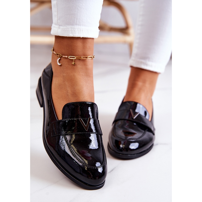 Vinceza Lackläder svarta Sherilyn-skor 1