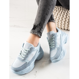 Marquiz Blå Sneakers På Plattformen 2