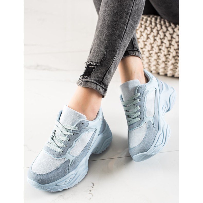 Marquiz Blå Sneakers På Plattformen 2