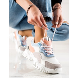 TRENDI Mode sneakers vit mångfärgad 1