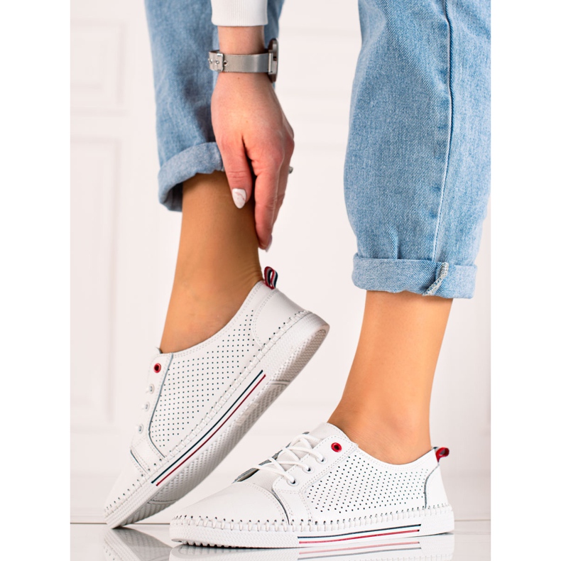 Goodin Openwork skinnskor vit 1