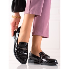 TRENDI Eleganta lackade skor svart 1