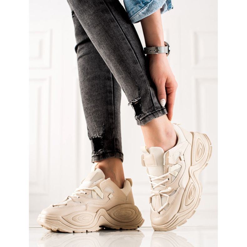 TRENDI Beige mode sneakers 1