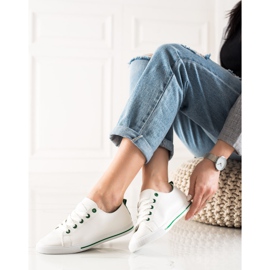 TRENDI Klassiska låga sneakers vit 2