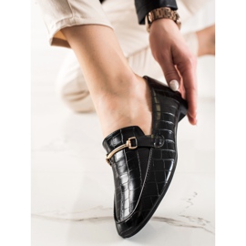 Encor Eleganta loafers med ekoläder svart 1