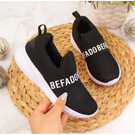 Svarta Befado Jr BEF26B slip-on sportskor 1