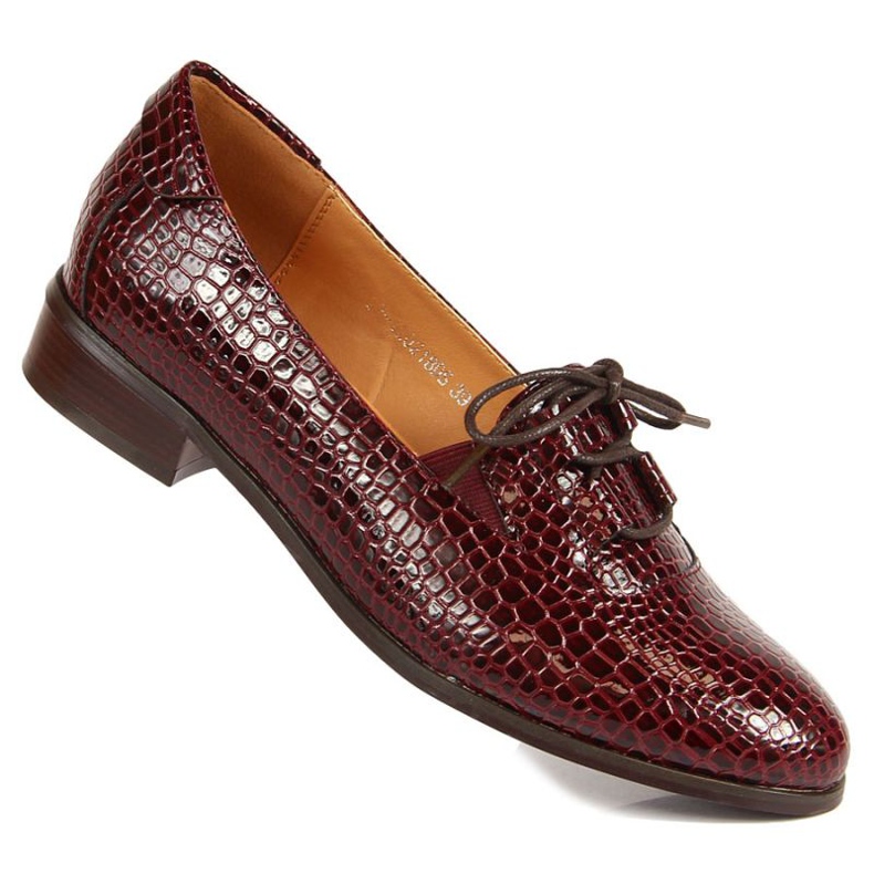 Lackade skor W.POTOCKI W WOL47B brun mångfärgad 1