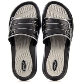 Atletico M ATC204A svarta gummitofflor 1