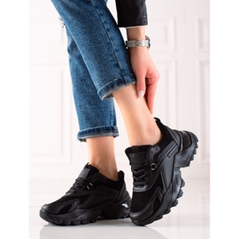 TRENDI Svarta mode sneakers 1